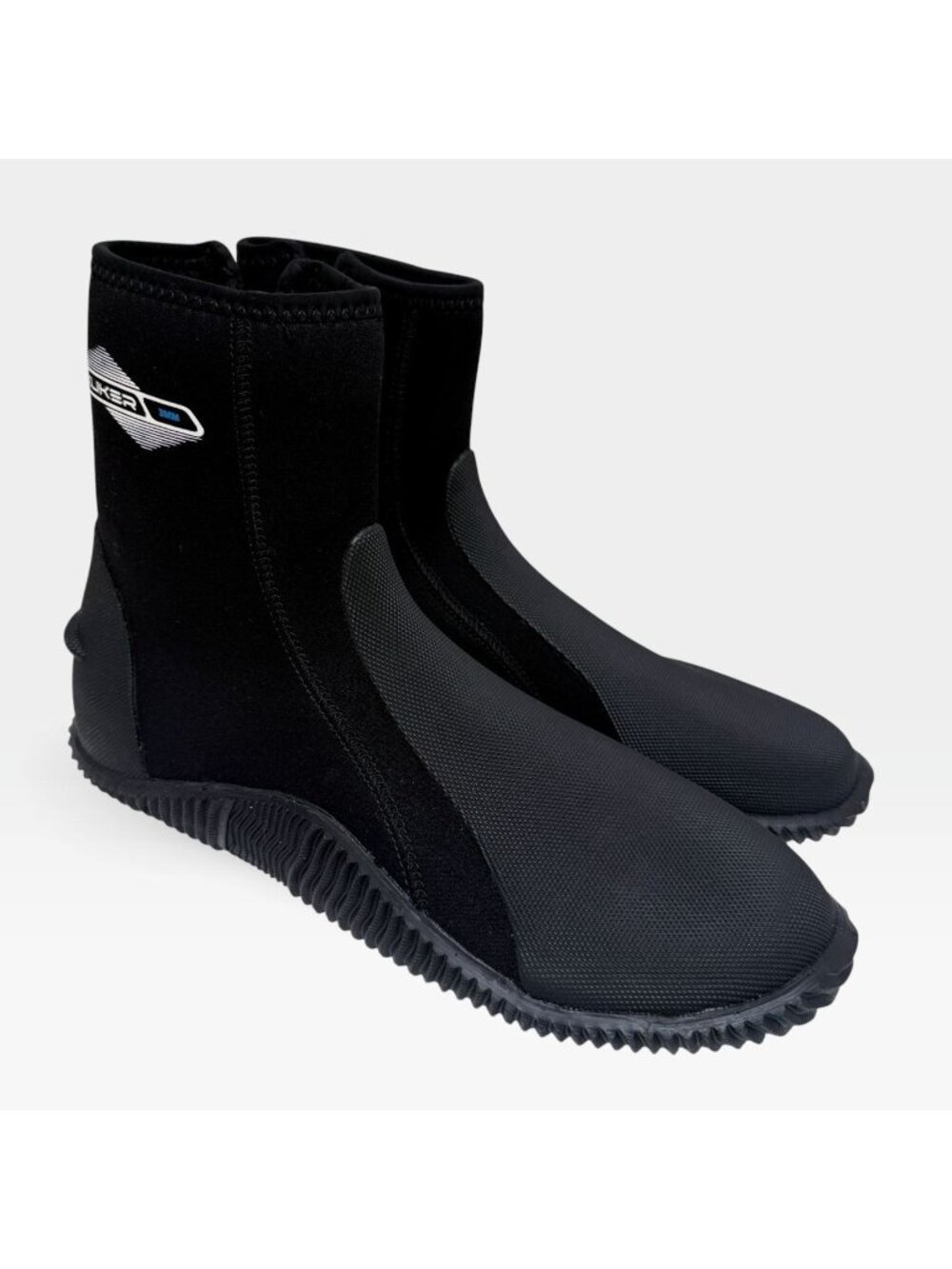 XUKER Scuba Boots Mens 12 Neoprene Water Shoes Ankle Side Zip Black NWOT